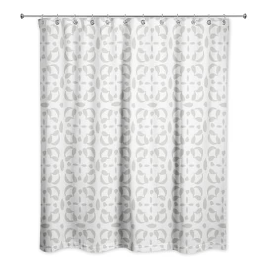 Intricate Circle Stack Shower Curtain